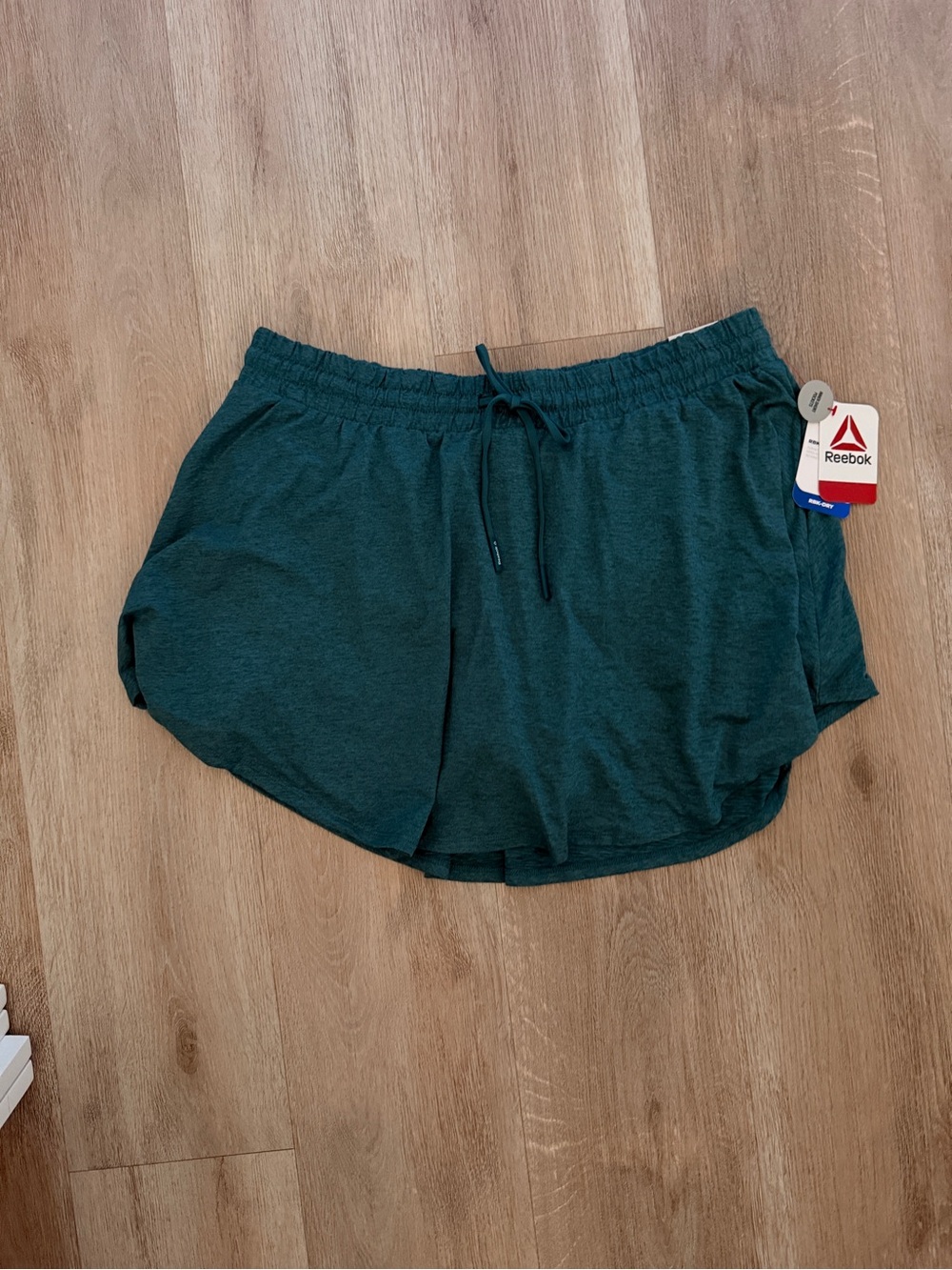 Reebok Women's Teal Athletic Drawstring Shorts